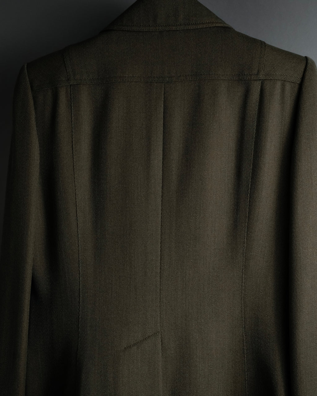 -SPECIAL- "HERMES" 90's Military-inspired zip design tailored jacket