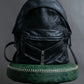 "DIESEL" Decorative zip design leather backpack