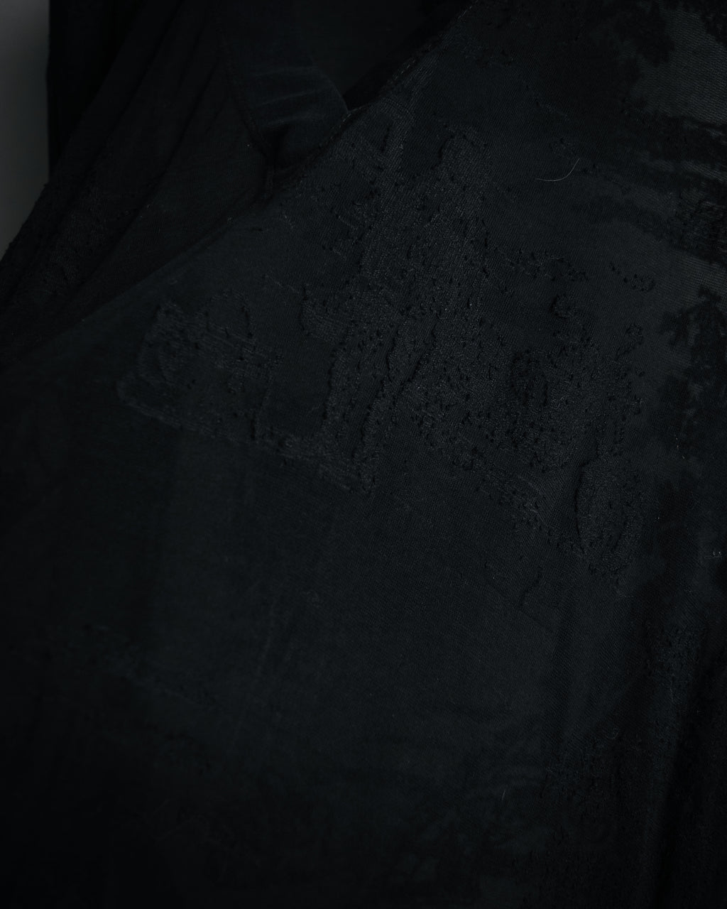 –SPECIAL– "HERMES" 00’s Sheer botanical lace cotton pullover