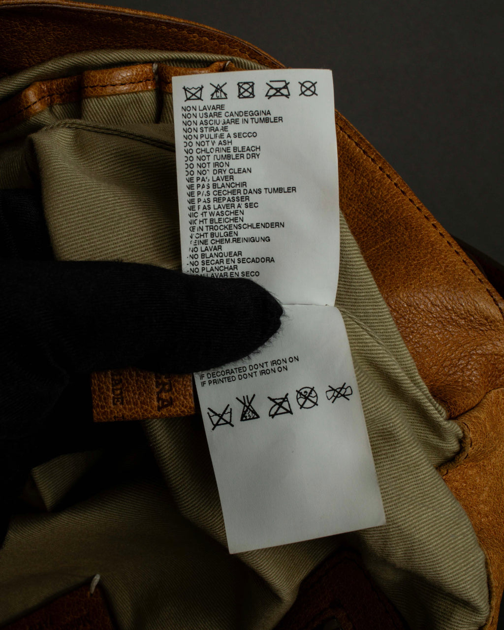 "MAISON MARGIELA" 12SS over flap design leather shoulder bag