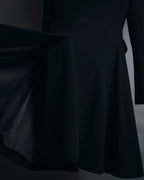 –SPECIAL– "CHANEL" 04SS sculpted princess-line wool crepe coat