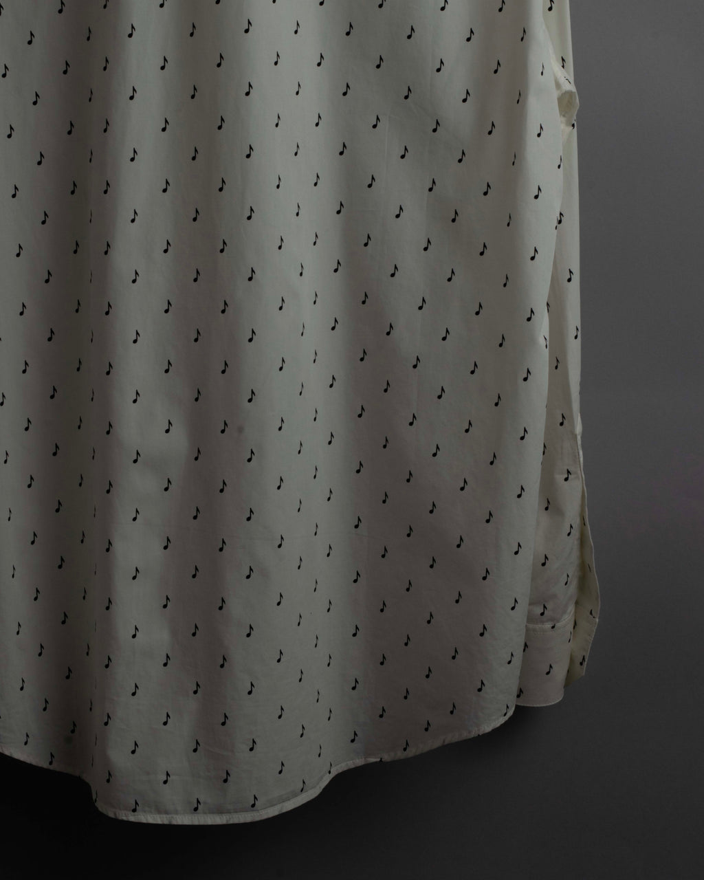 "CELINE" Musical note motif cotton shirt