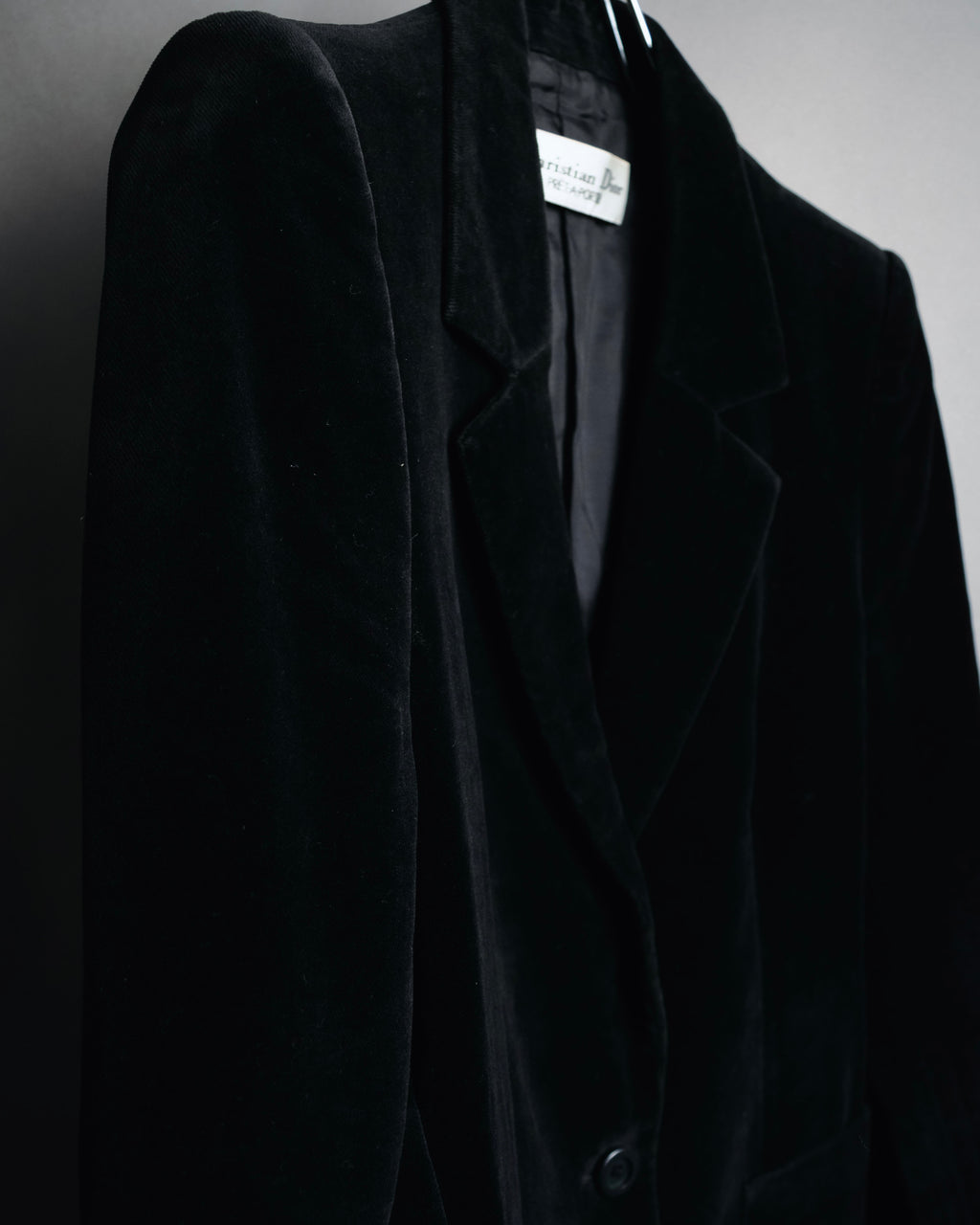 "Christian Dior" 80’s-90’s Silk velvet power tailored jacket