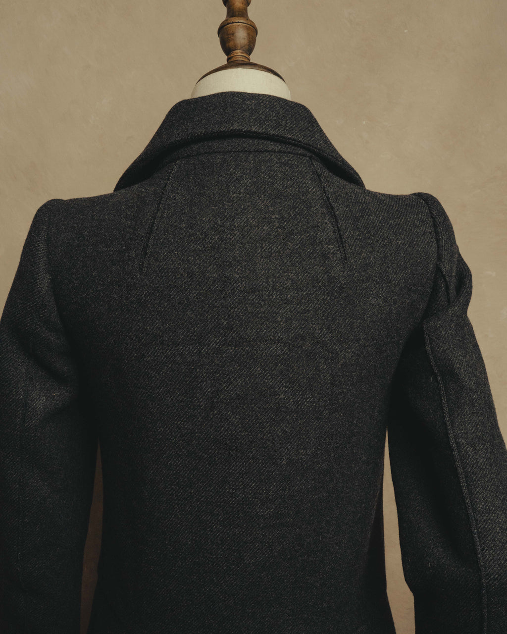 “miu miu” 00’s-10’s Wool angora leather buckle coat