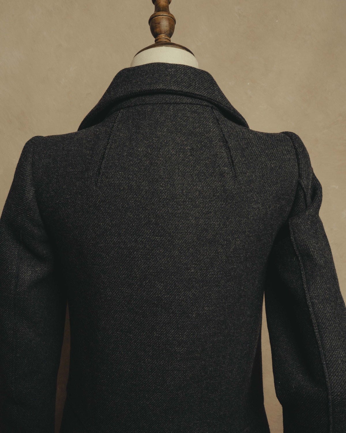 “miu miu” 00’s-10’s Wool angora leather buckle coat