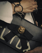 -SPECIAL- “GUCCI” Michele period Punk tiger head leather shoulder bag