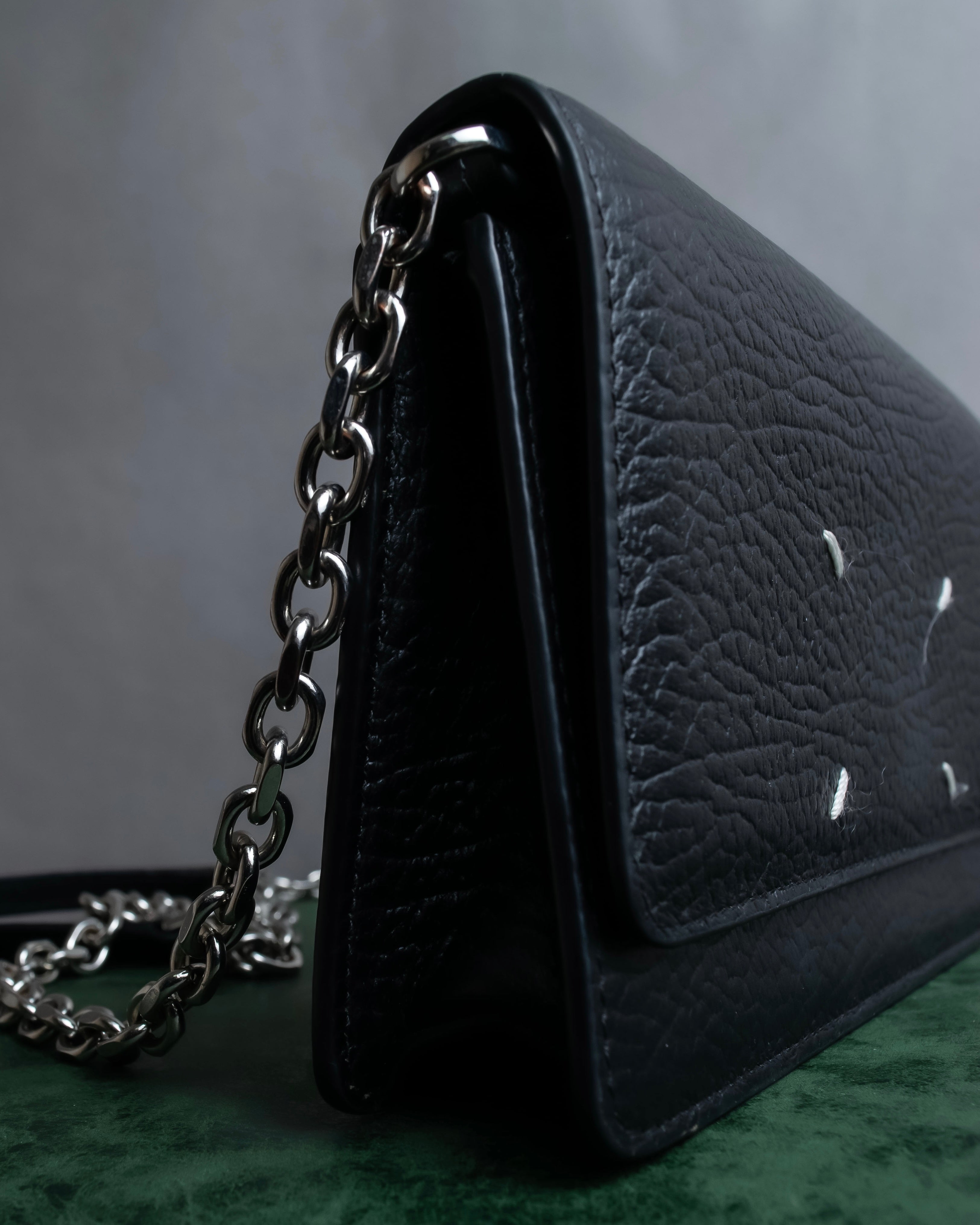 "MAISON MARGIELA" Calf leather chain shoulder wallet bag