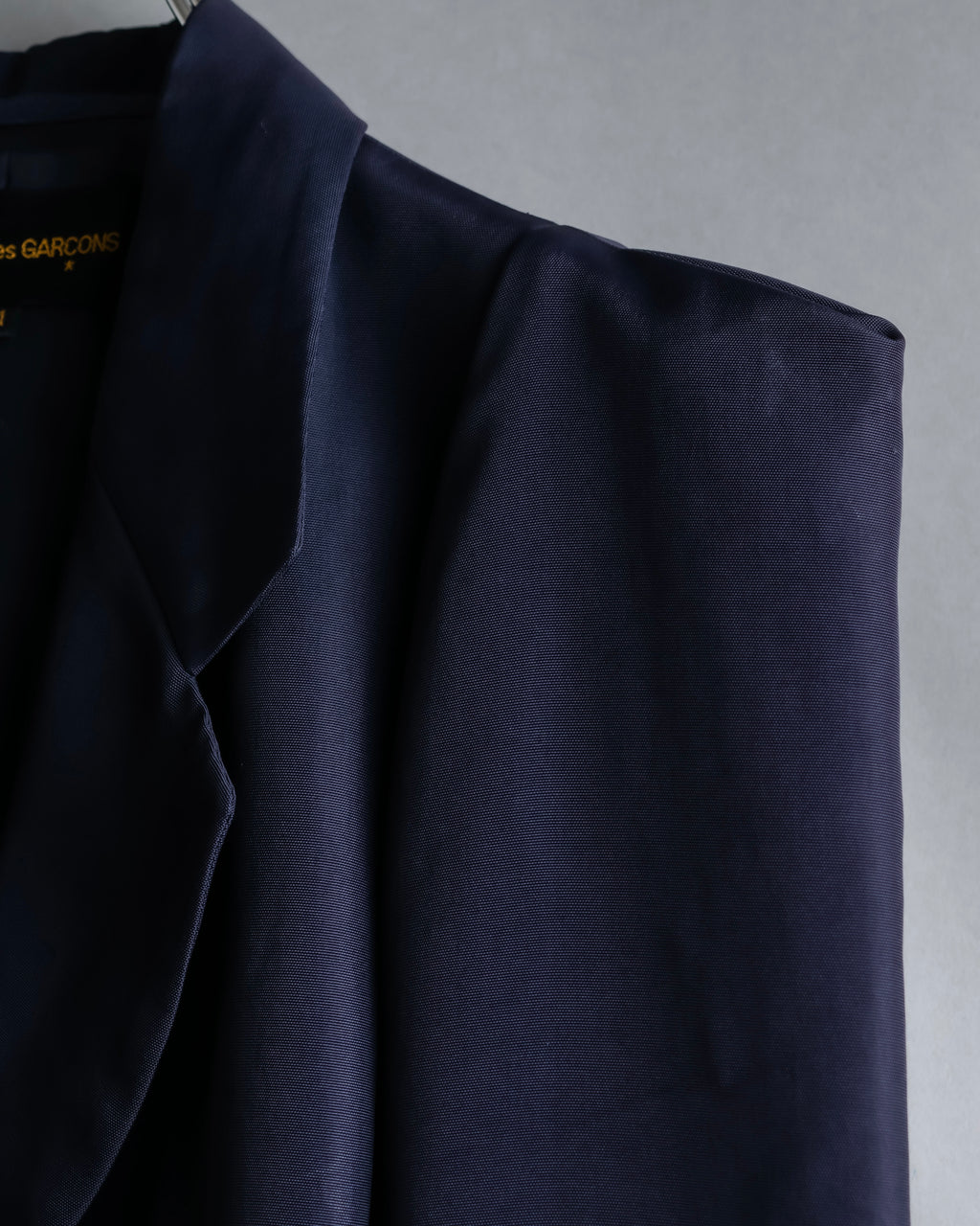 "COMME des GARCONS" Firm shoulder line maxi length 4 button chester coat