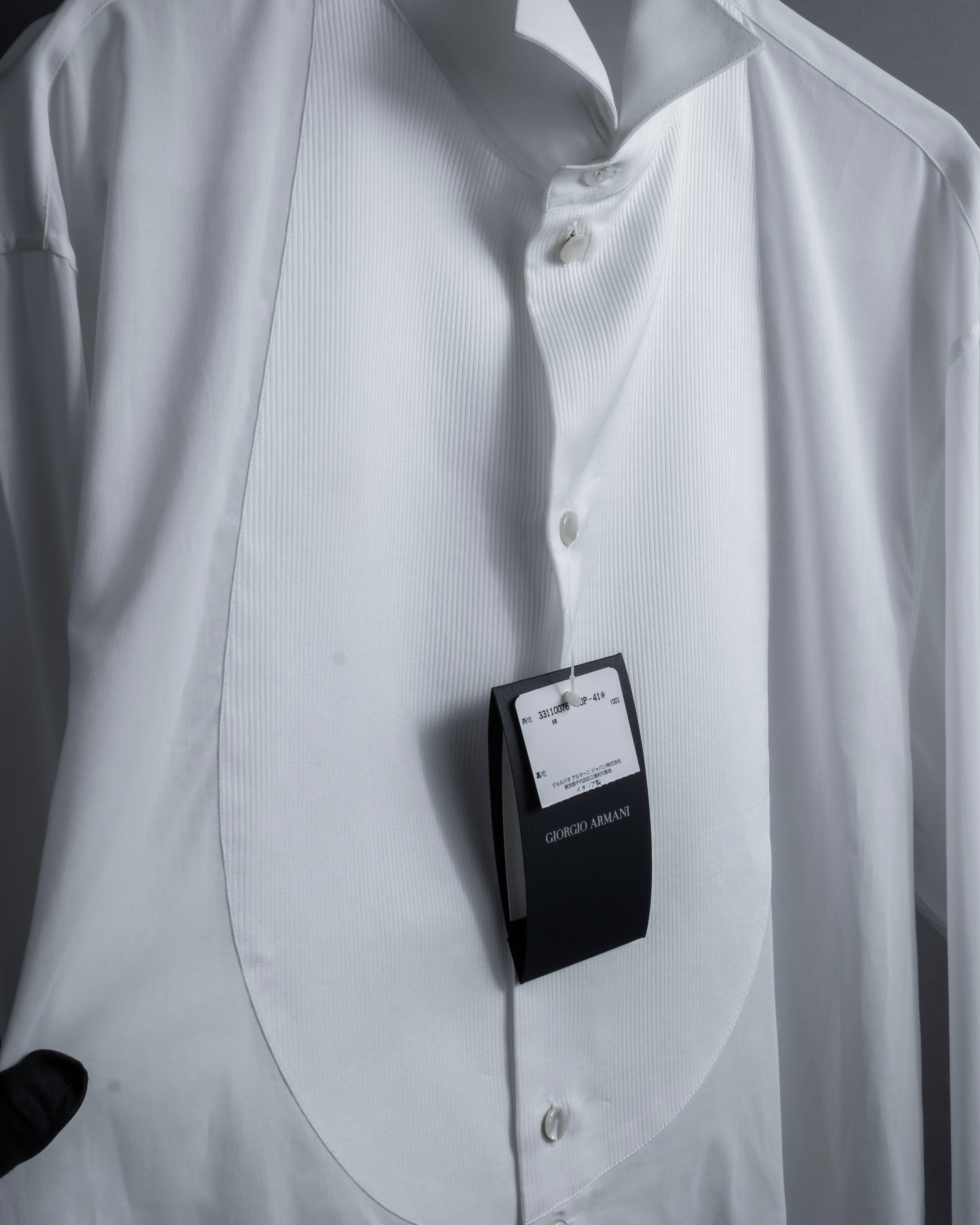 "GIORGIO ARMANI" Belt included bow tie dress shirt