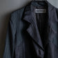 "ISSEY MIYAKE" Different material switching design shape pattern tailored jacket