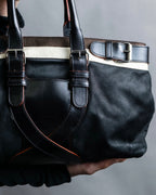 "LOEWE"　Belt design logo engraved tote bag