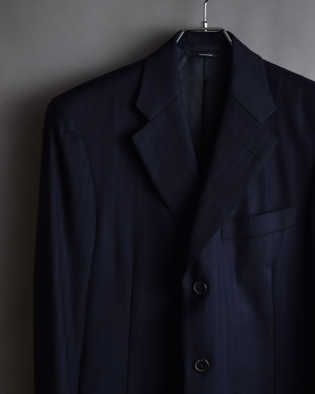 "HERMES" Pinstripe relaxed tailored jacket