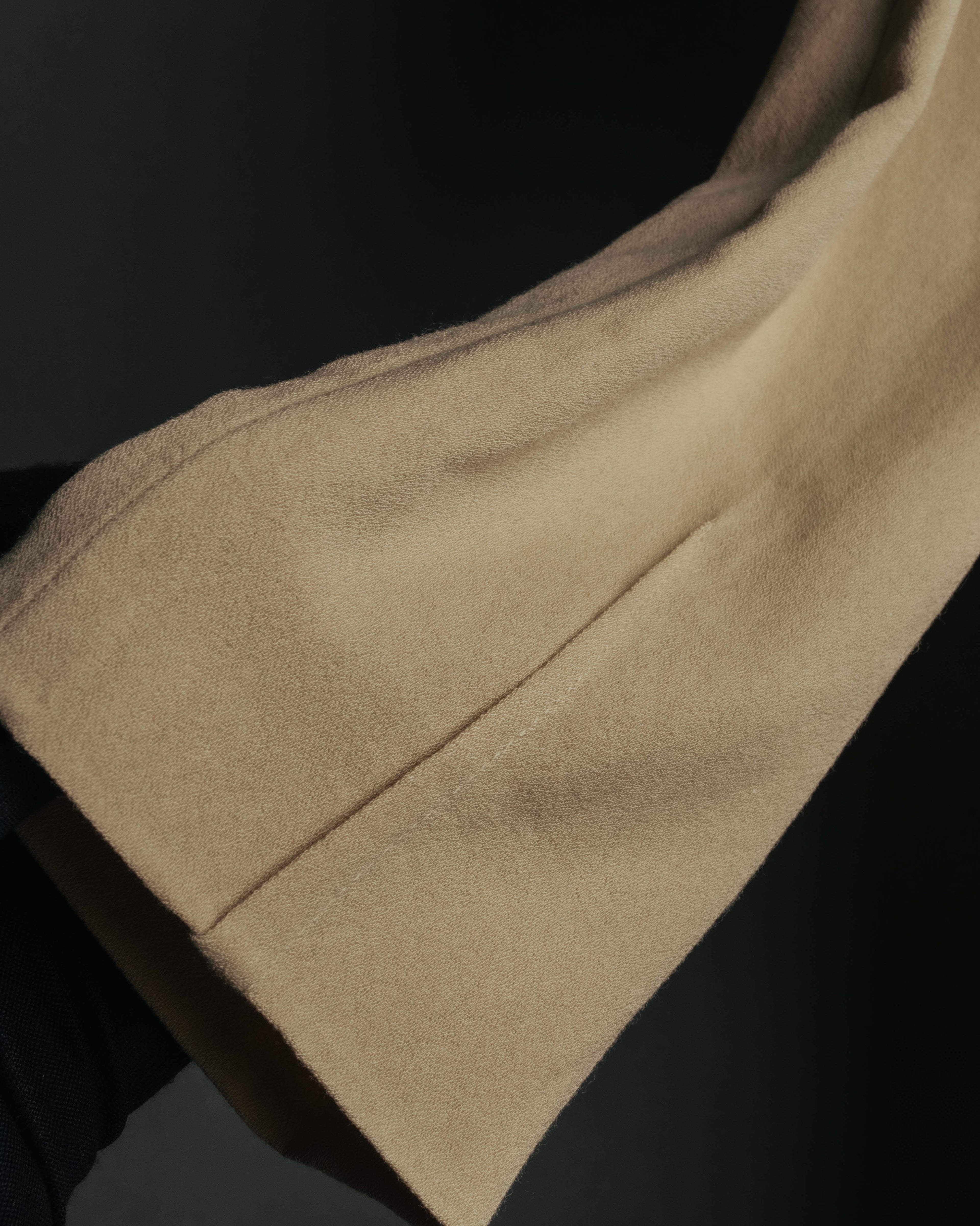 "FENDI" 00's-10's Draped wool blend dress