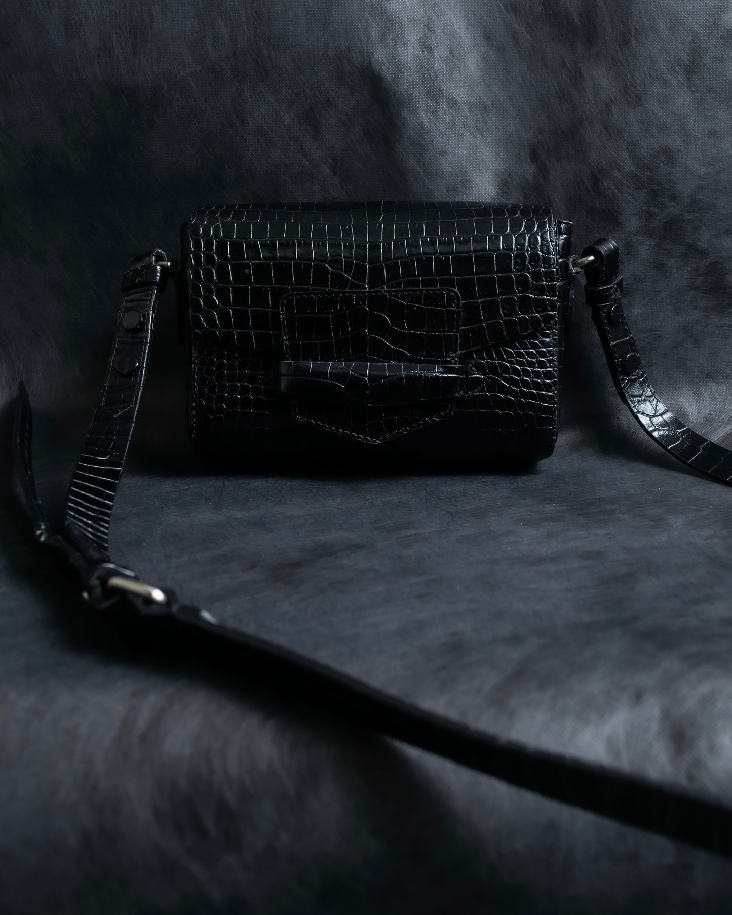 "DRIES VAN NOTTEN" Crocodile leather shoulder bag