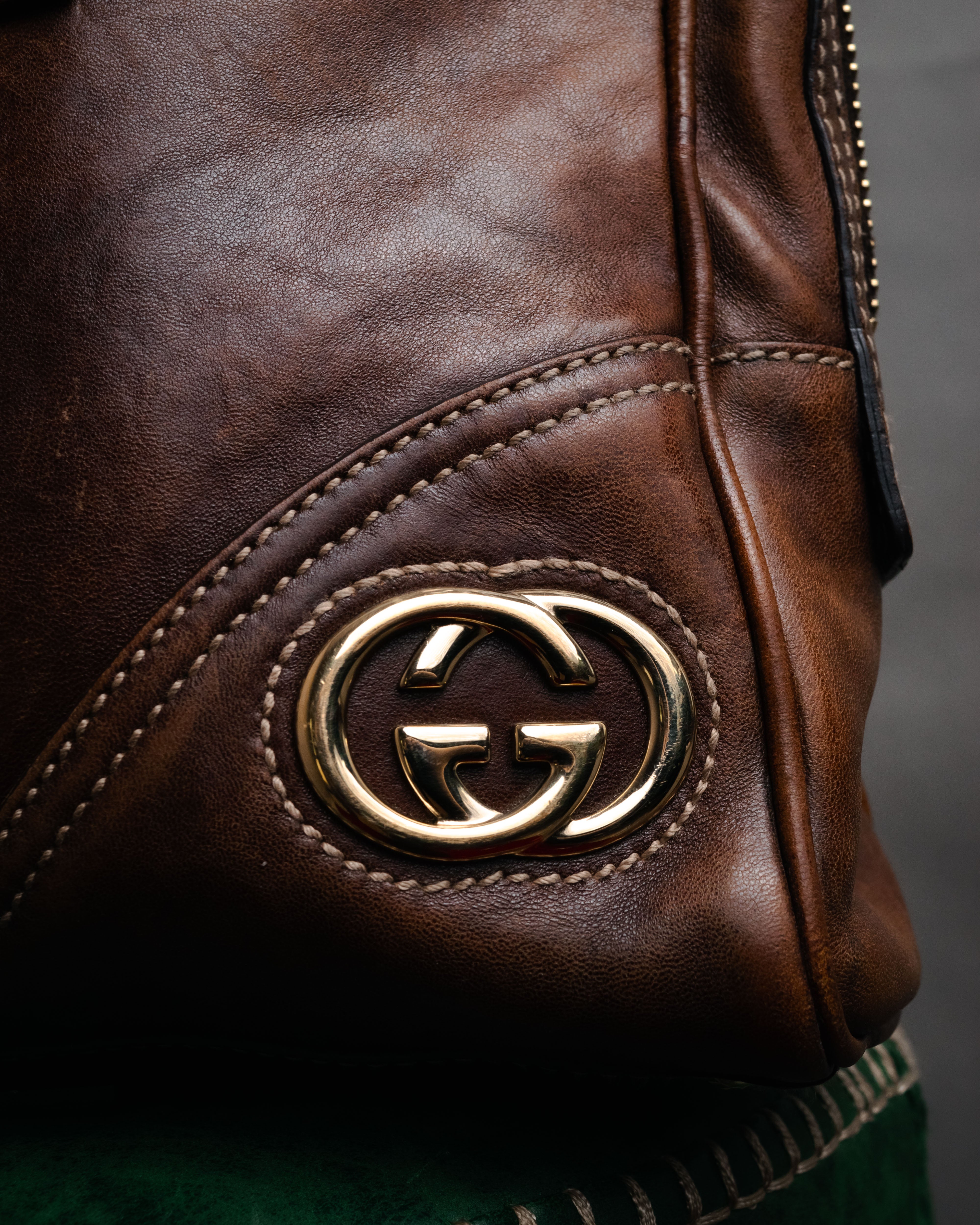 GUCCI” 00's Archive inspired leather boston bag – MOOD