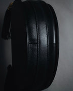 "VALENTINO GARAVANI" 80’s-90’s baroque hardware saddle shoulder bag