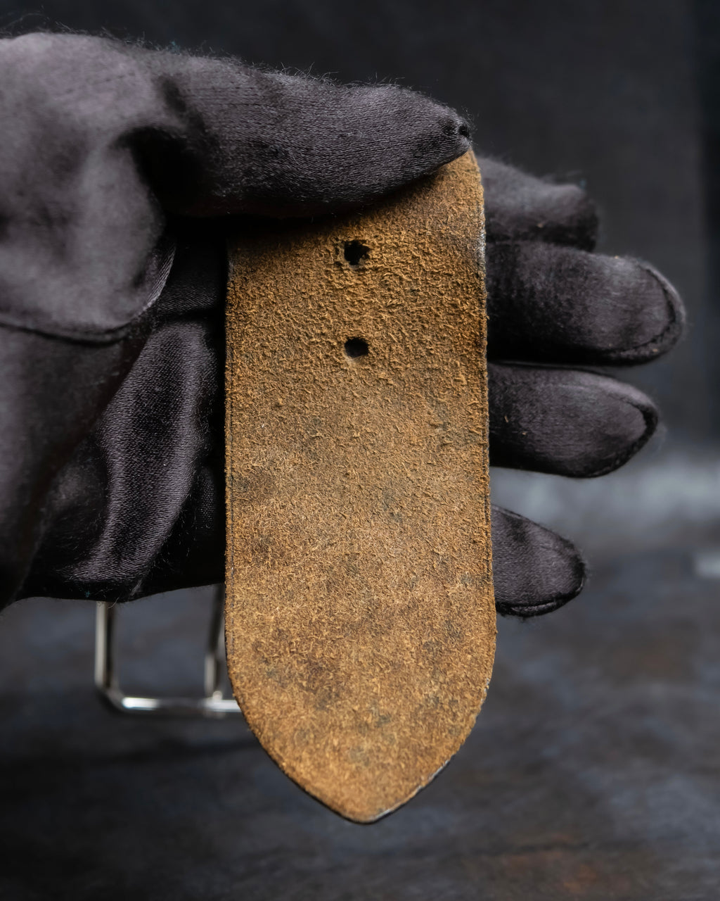 "HERMES" D ring buckle design leather bracelet