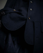 "COMME des GARCONS" 90's Front panel docking design chester coat