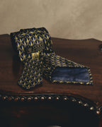 "GUCCI" 80's Nautical patterned silk necktie