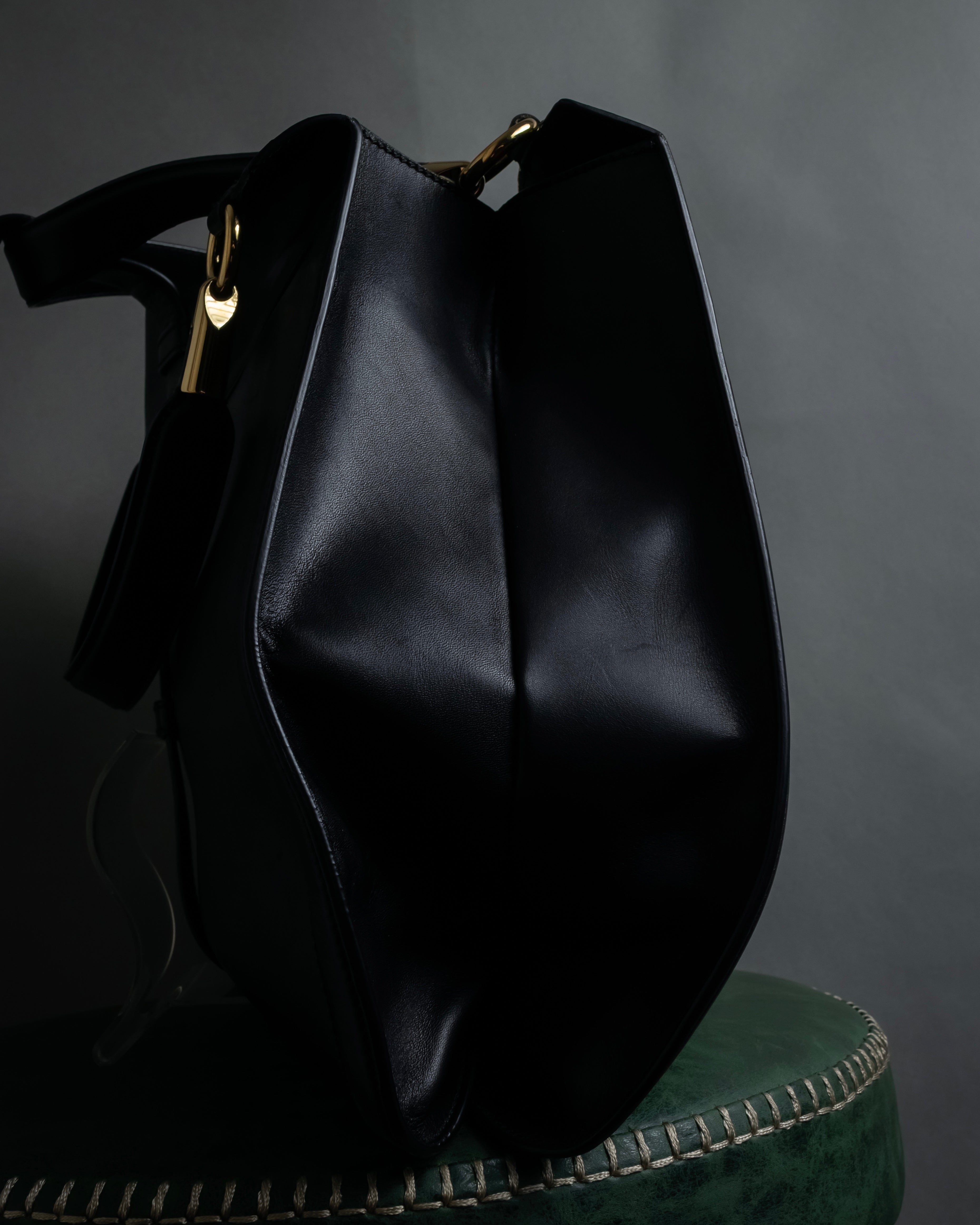 "Salvatore Ferragamo" Vertical gancini drawstring hobo bag