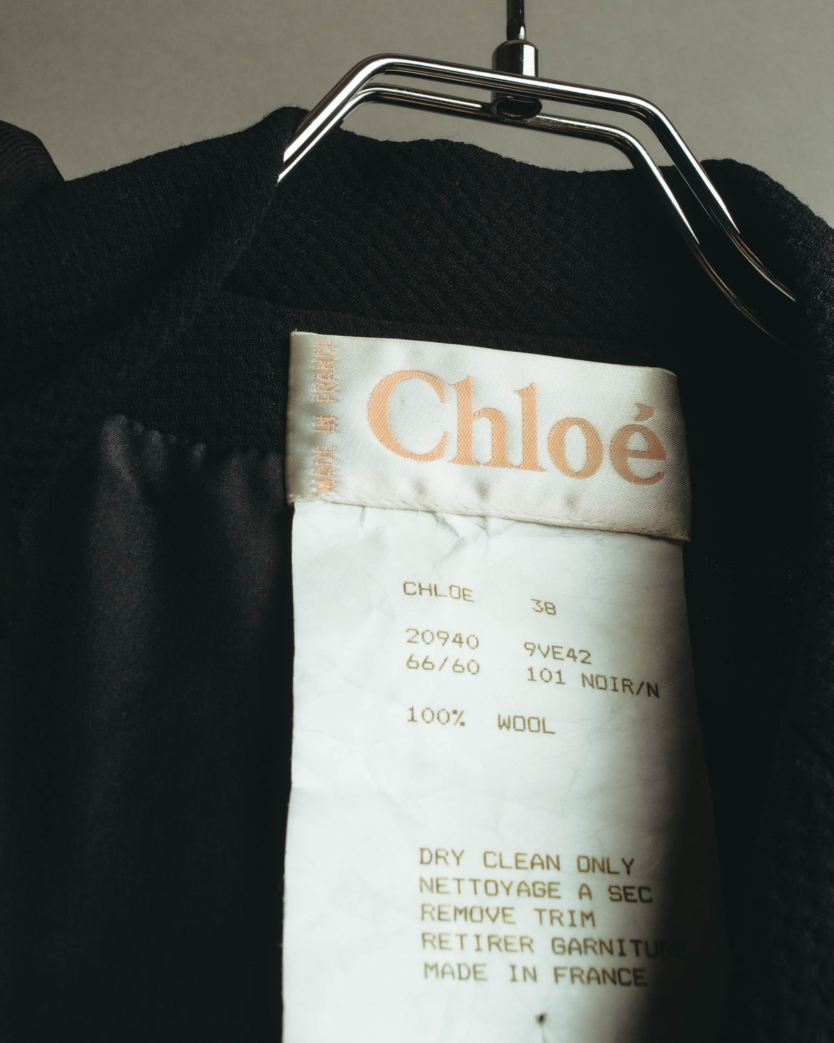 "Chloé" 90's Textured wool tailored blazer