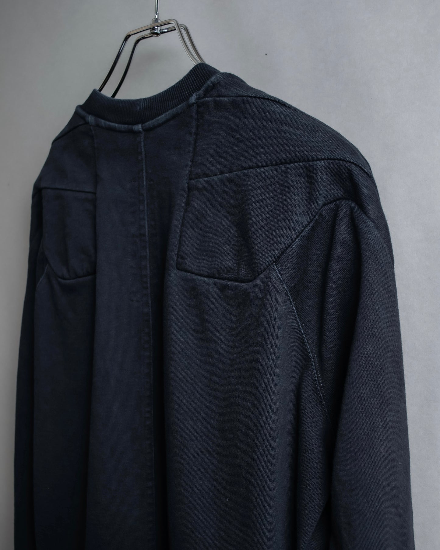 "Rick Owens" 21SS shoulder cutting designed sweatshirt