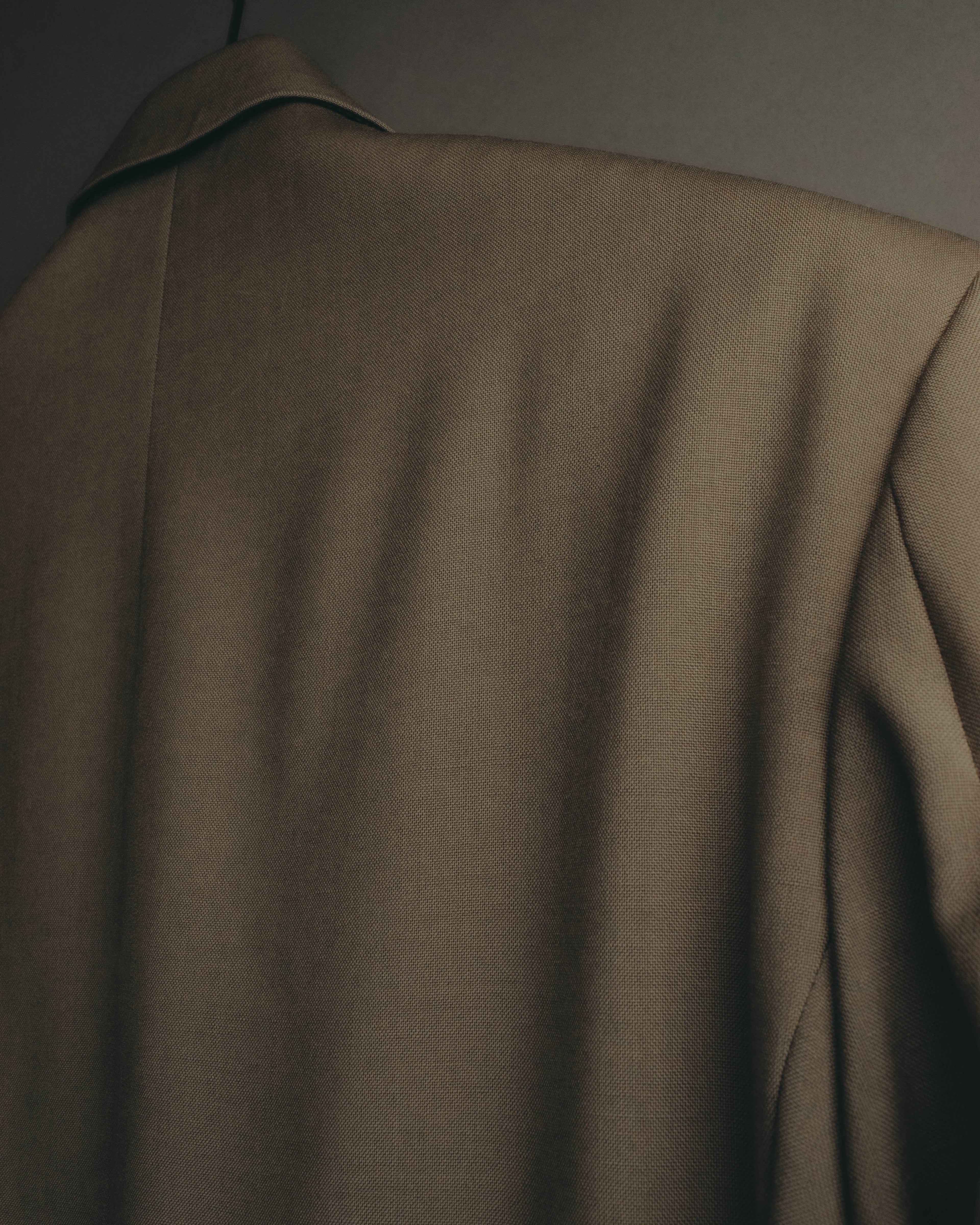 "Yves Saint Laurent pour homme" 80's-90's Structured double-breasted wool blazer