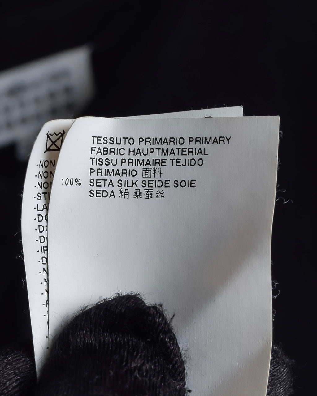 "MAISON MARGIELA" 15SS V-line panel design lightweight knit