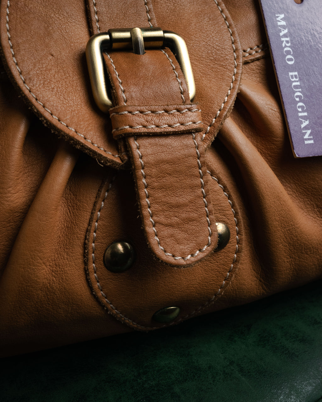 “MARCO BUGGIANI” 2004-2009 Soft leather multi pocket shoulder bag