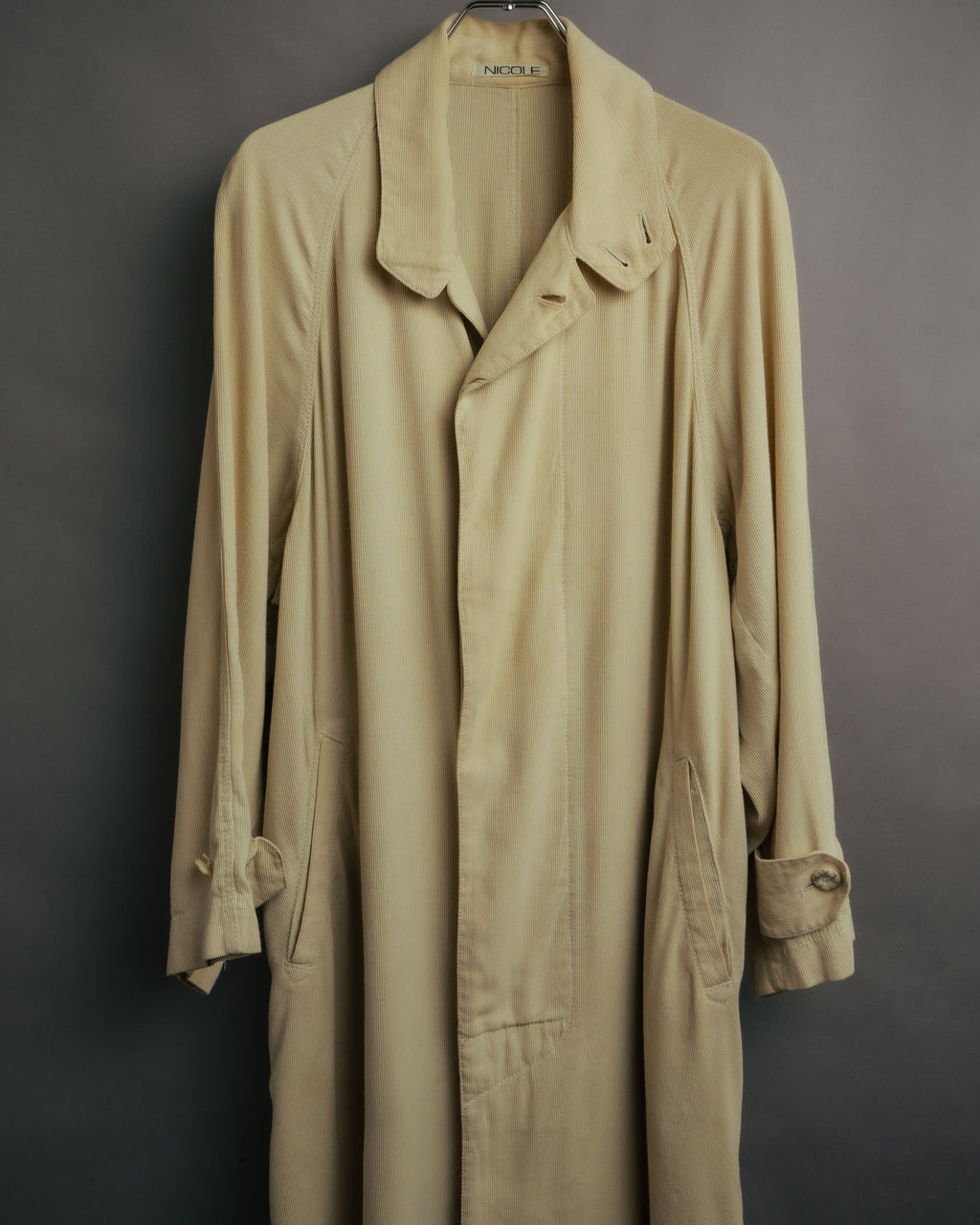 -MOOD Vintage Collections- 80’s-90’s Silk rayon drape long coat