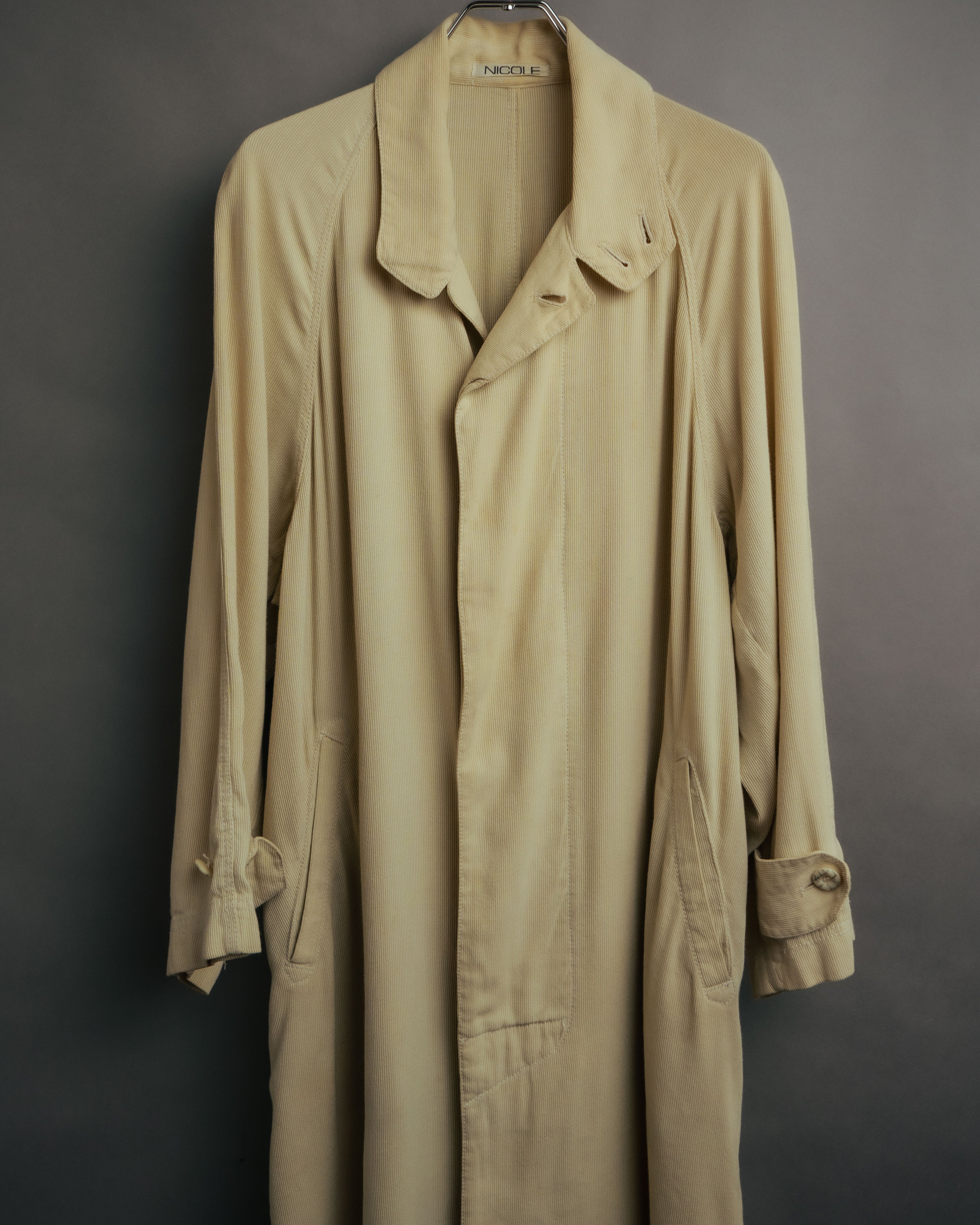 -MOOD Vintage Collections- 80’s-90’s Silk rayon drape long coat