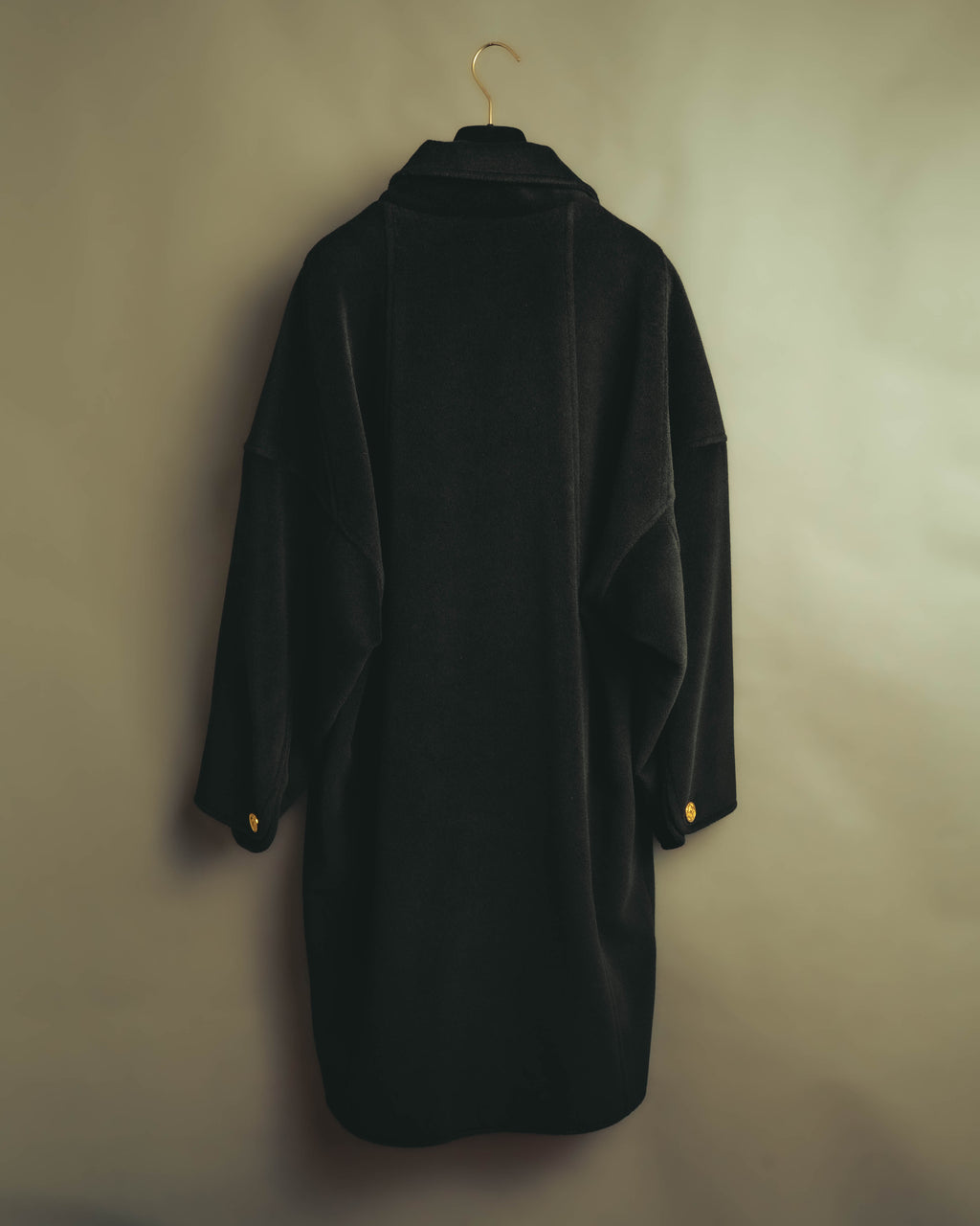 -SPECIAL- "CHANEL" 80's-90's Cambon button oversized long coat
