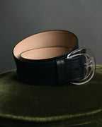 “Maison Margiela” 2016-2022 Clear calendar buckle grained leather belt