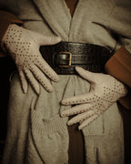 –SPECIAL– “CELINE” 18’s Croc embossed double wrap corset belt