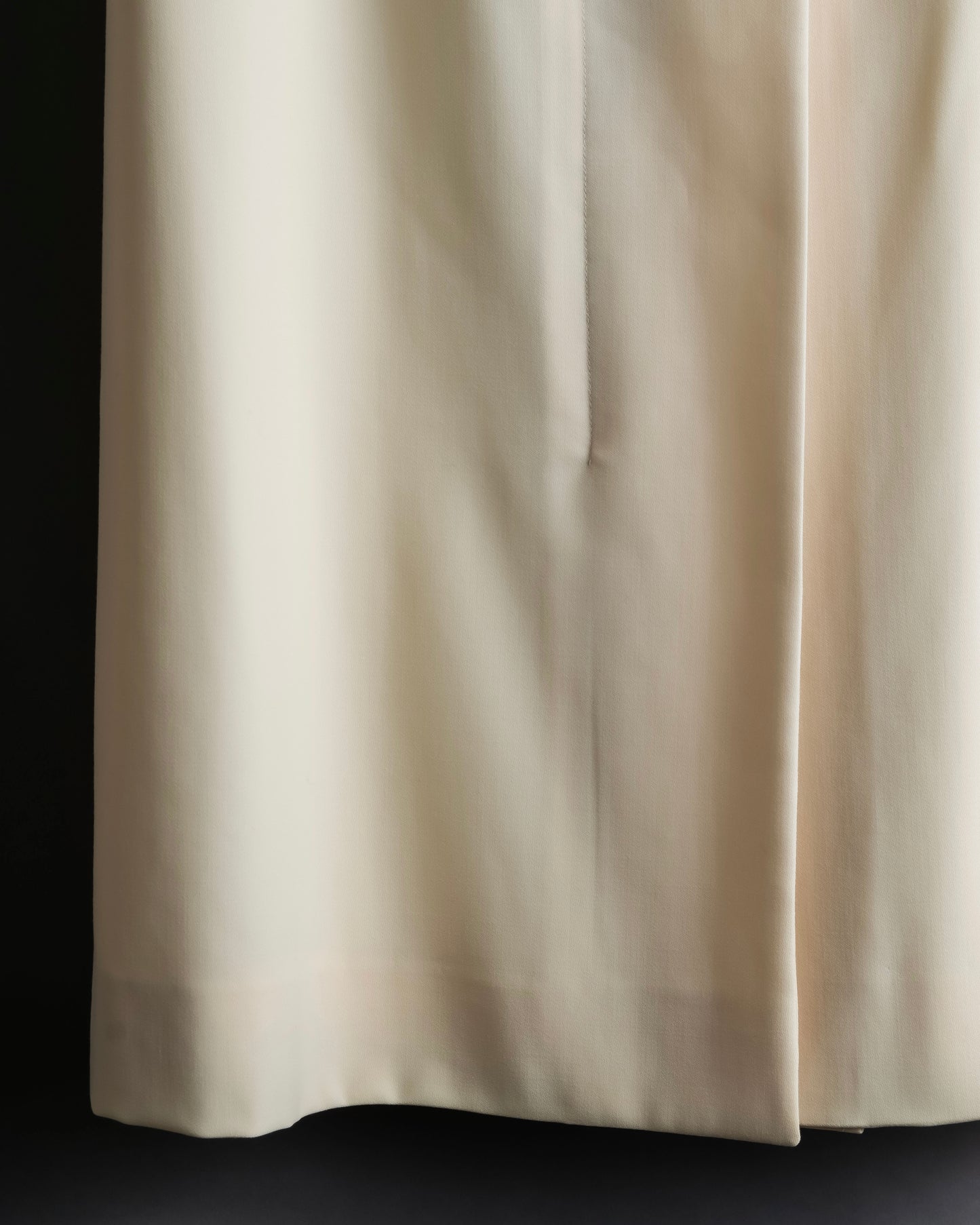 "HERMES" 100% wool ivory color flare skirt