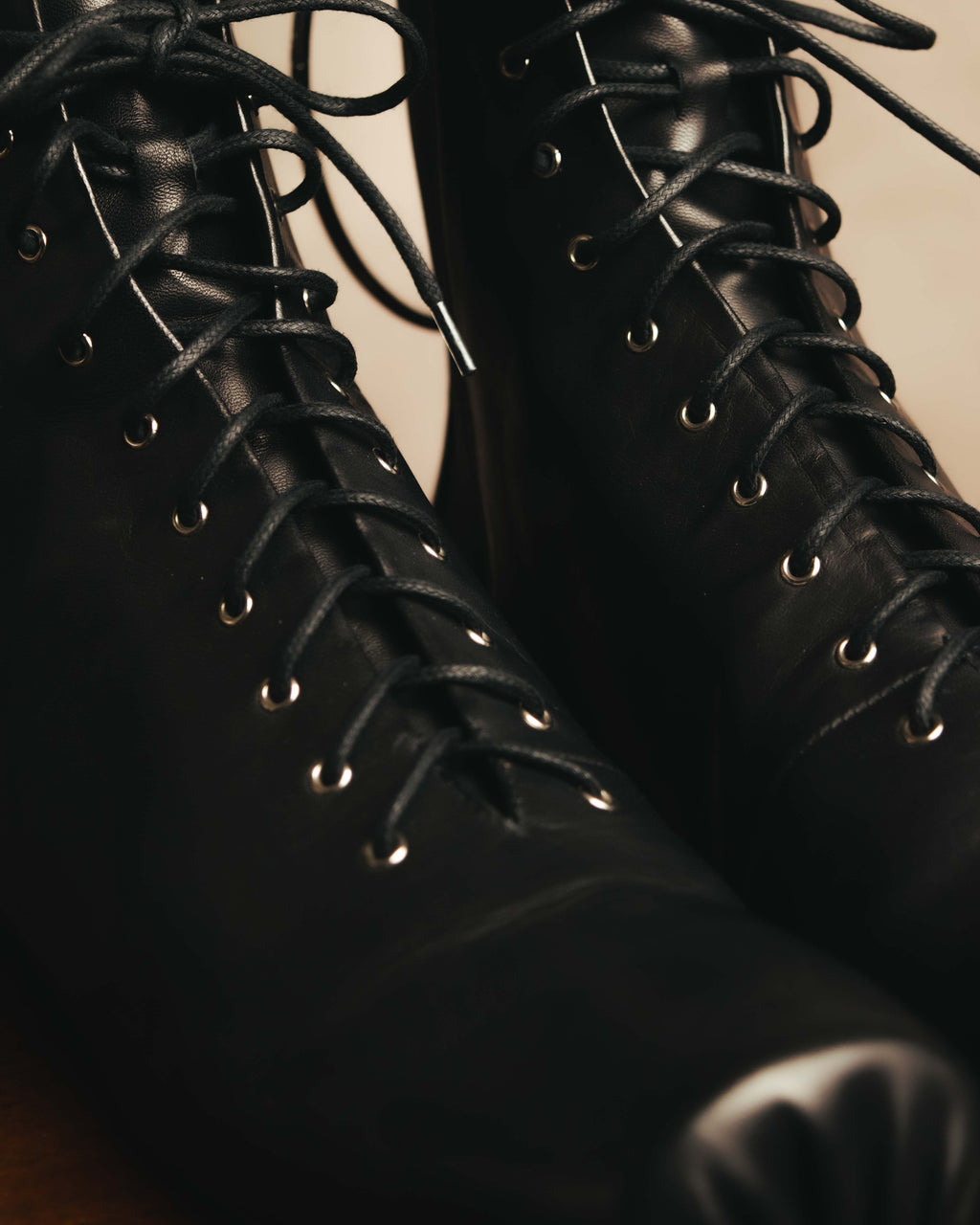 -SPECIAL- "JIL SANDER" 10's Sculptural gathered toe leather ankle boots