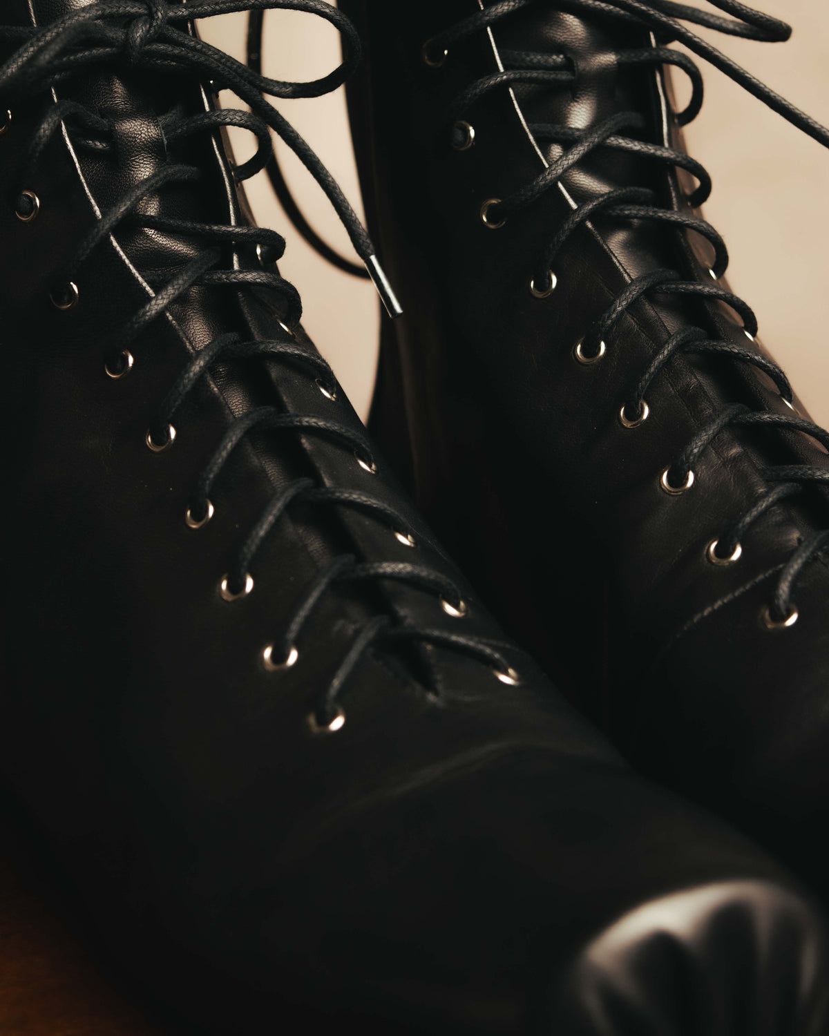 -SPECIAL- "JIL SANDER" 10's Sculptural gathered toe leather ankle boots