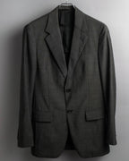 "PRADA" Sharkskin wool minimal tailoring set up