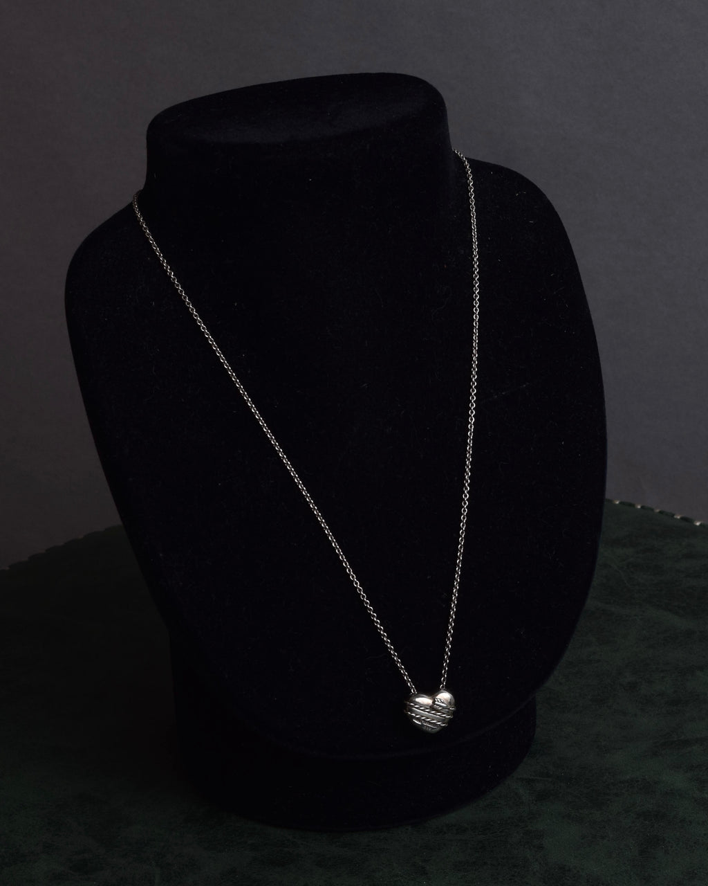 "Tiffany&Co" Heart＆arrow motif silver necklace