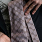 "GUCCI" 100% silk GG pattern jacquard weave neck tie