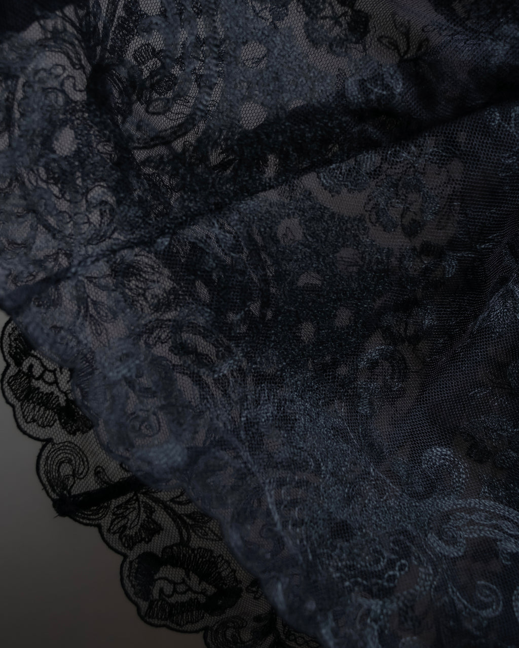 "LOUIS VUITTON" Tiered embroidered design flared skirt