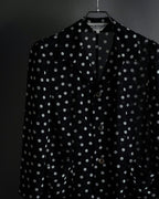 "robe de chambre COMME des GARCONS" 2002SS White dot pattern open collar shirt