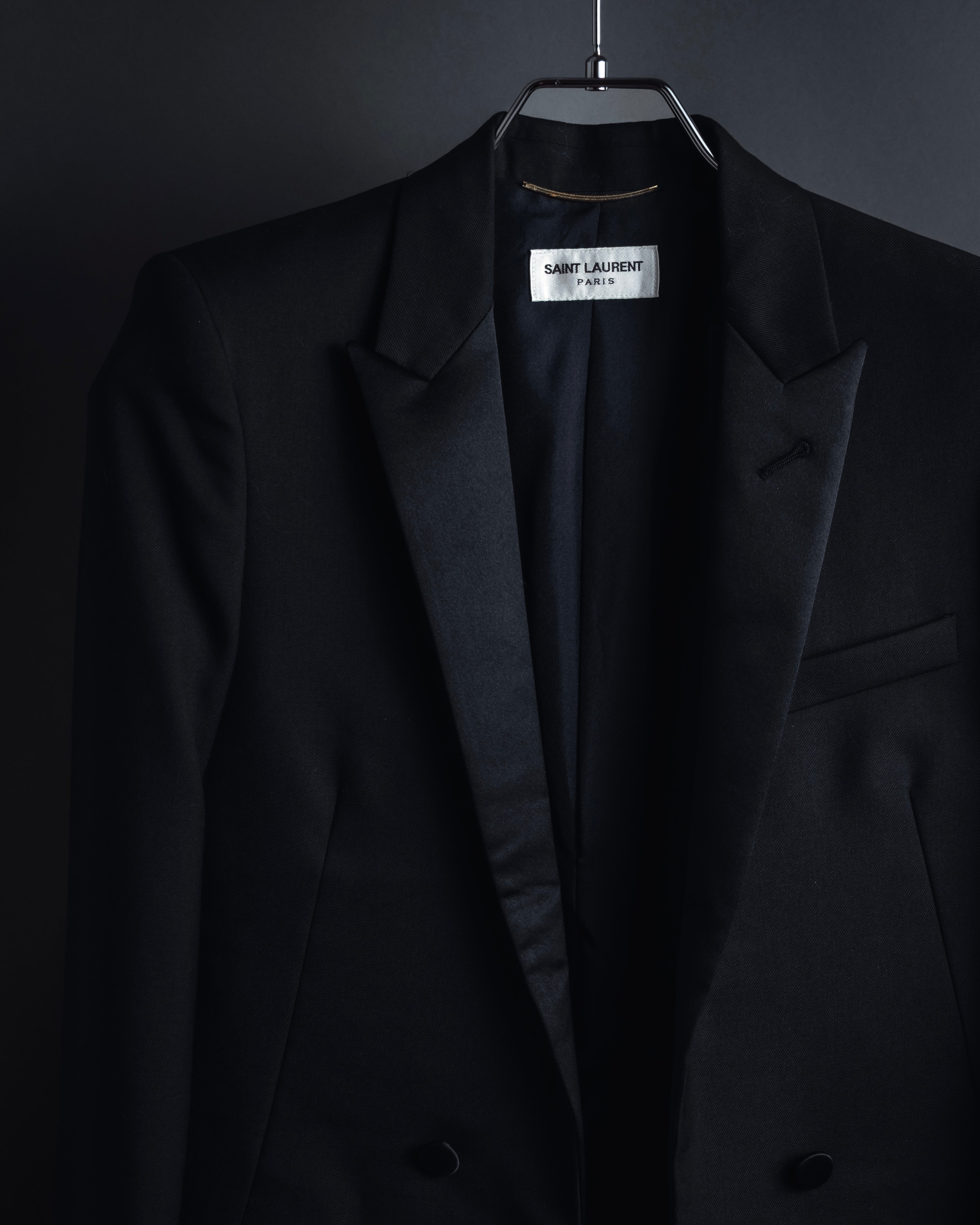 "Saint Laurent Paris" Modern tailcoat design jacket