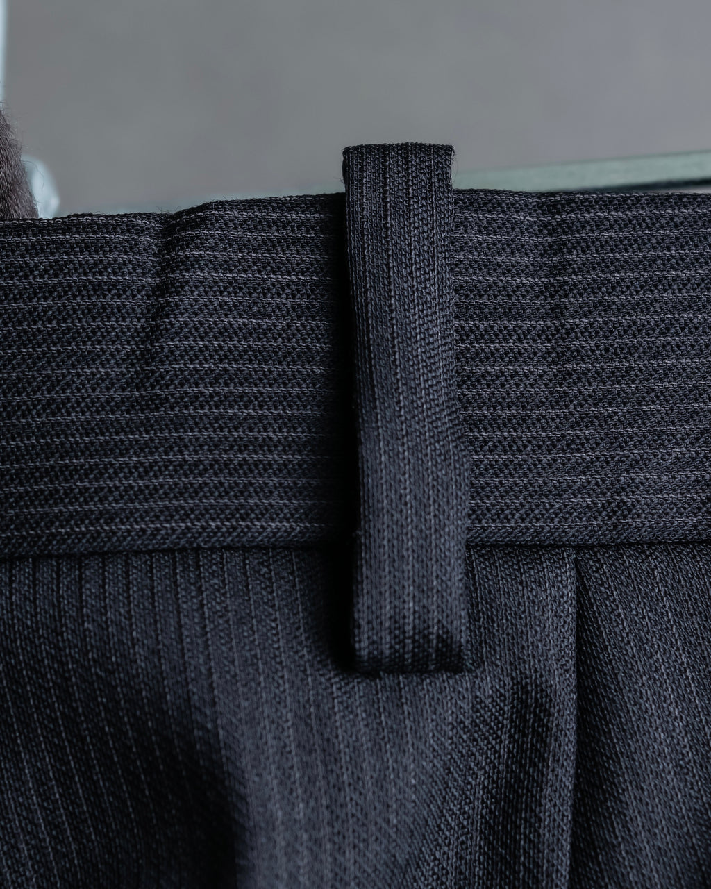 "JIL SANDER" Oversized tailored jacket＆tapered slacks shadow stripe pattern set up