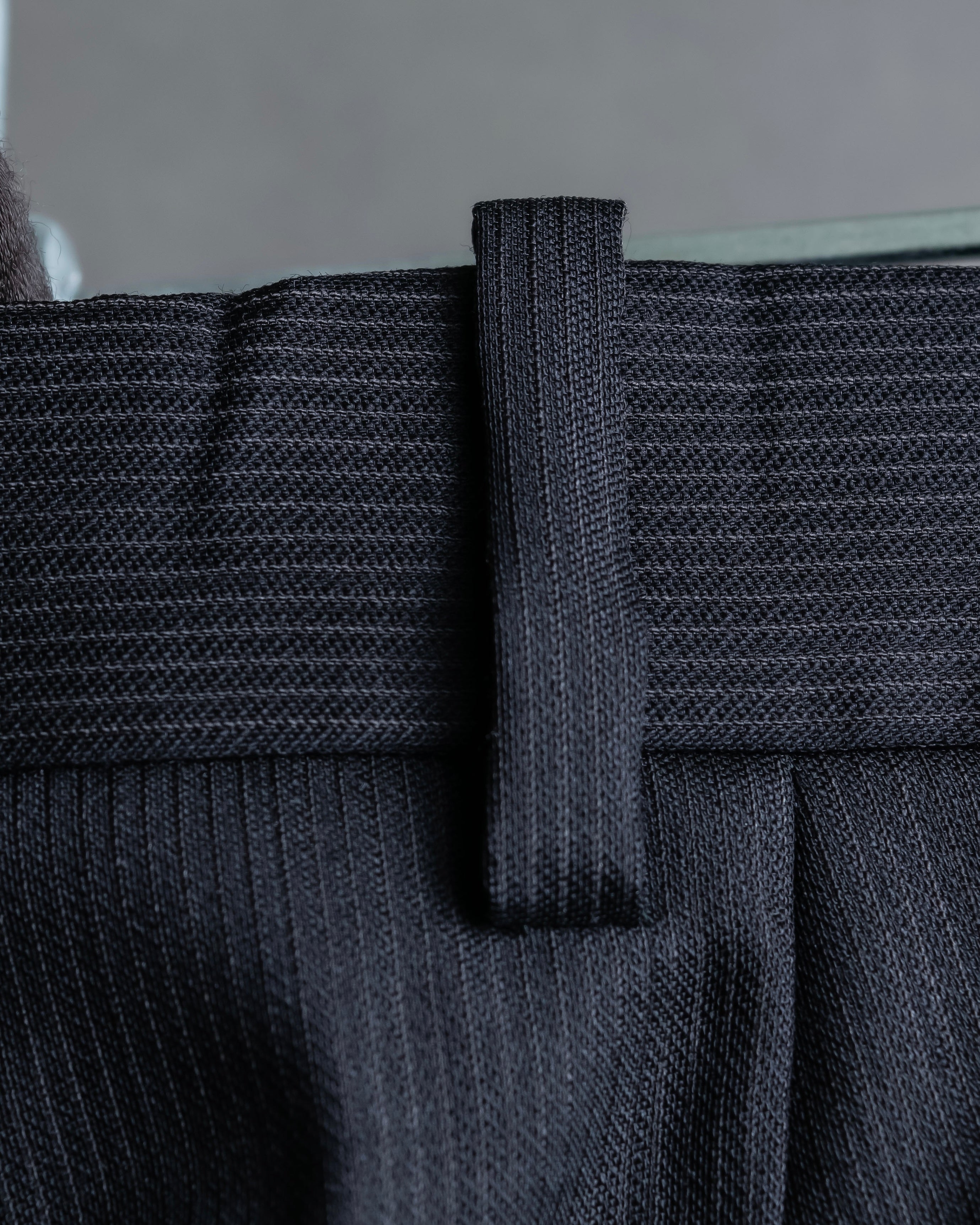 "JIL SANDER" Oversized tailored jacket＆tapered slacks shadow stripe pattern set up