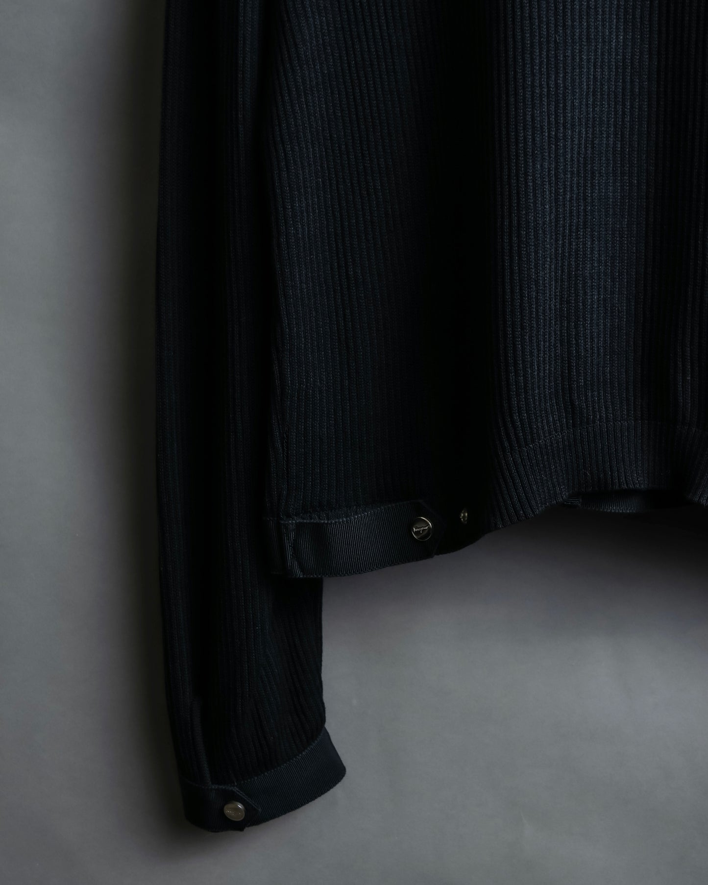 "Salvatore Ferragamo"Cotton x rayon summer knit shirt