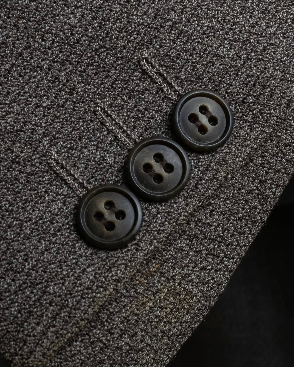 "Vintage heathered wool tailored jacket"