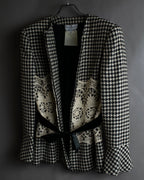 "Valentino Garavani" Houndstooth pattern lace velvet design set up