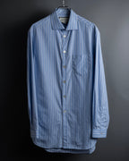 "GUCCI" Michele period brand code embroidered striped shirt