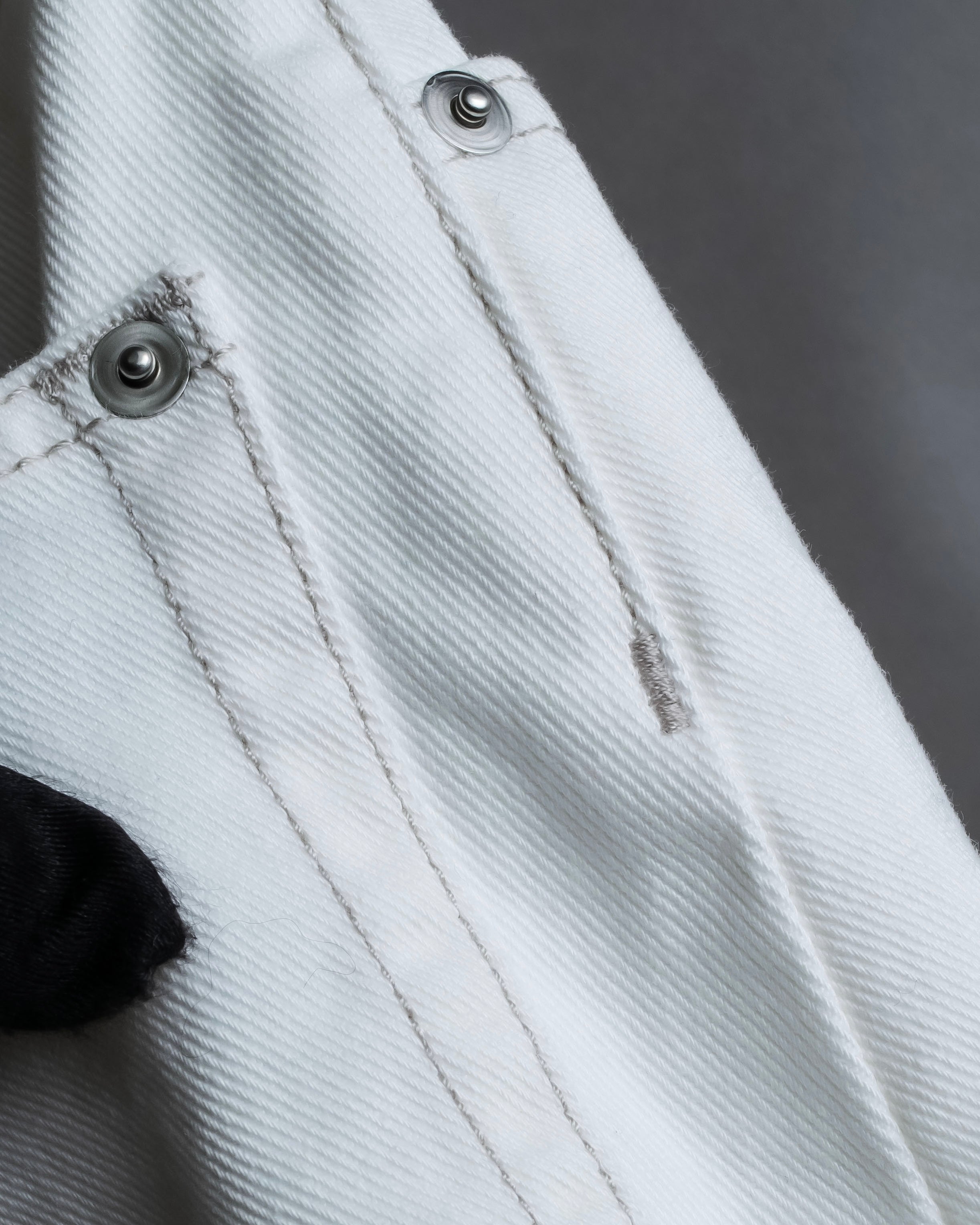 "MAISON MARGIELA" 21SS Washed raw cut flared cropped denim pants